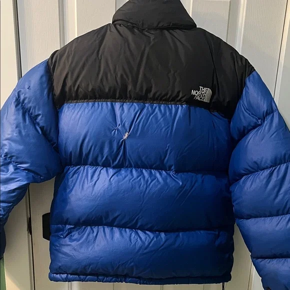 The North Face Black and Blue Down Jacket - Picture 4 of 10